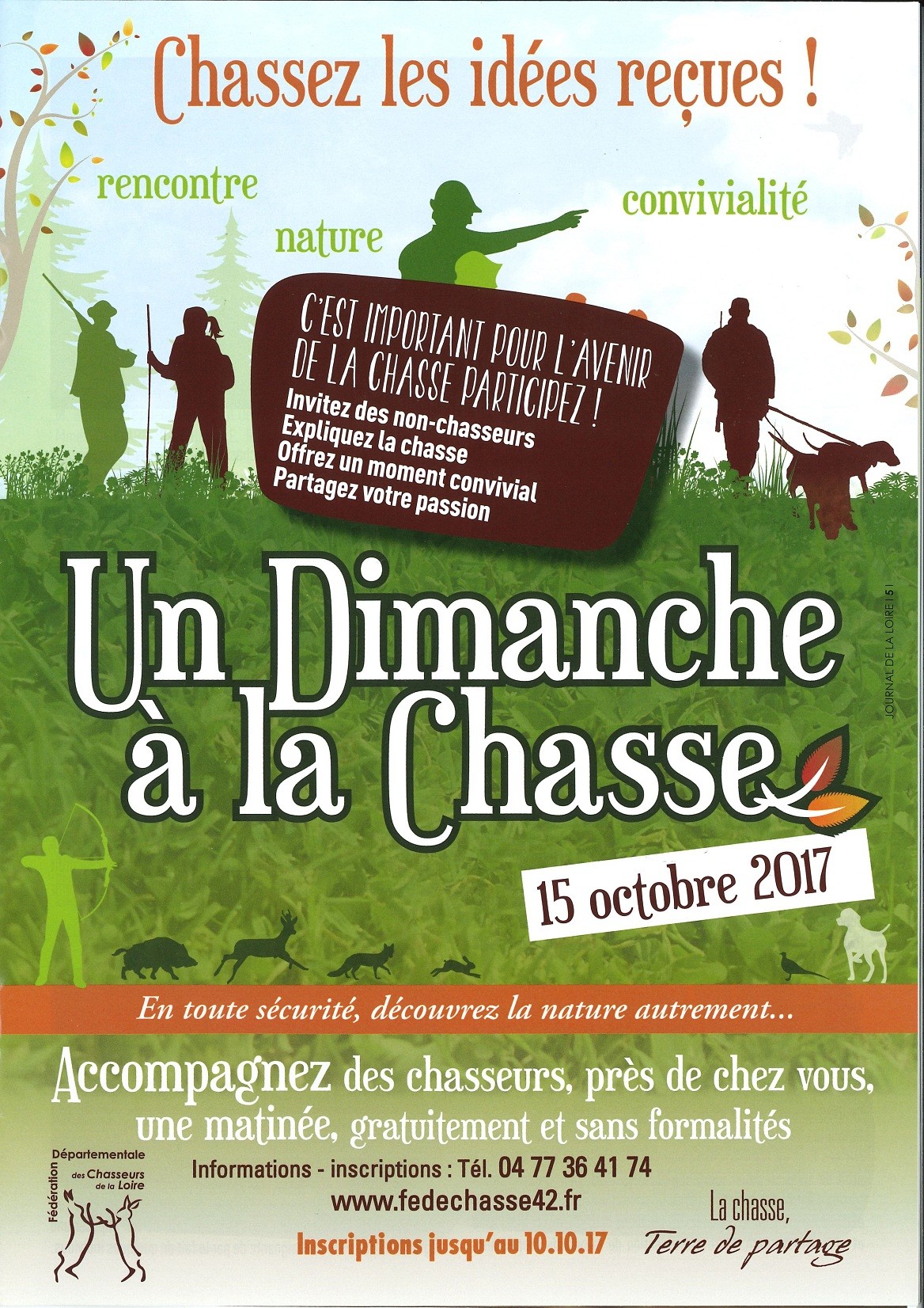 L'opération un dimanche à la chasse le 15 octobre 2017