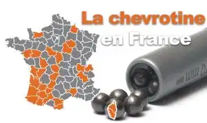 Dans quels départements la chevrotine est-elle autorisée ?