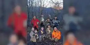 3 chiens de chasse sauvés sous terre